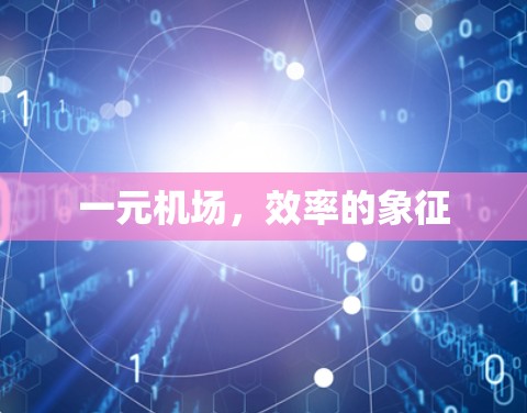一元机场，效率的象征