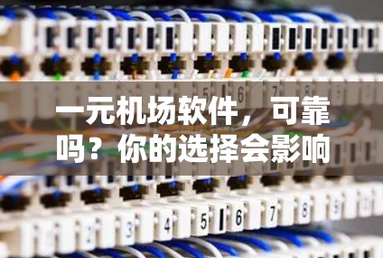 一元机场软件，可靠吗？你的选择会影响你的体验