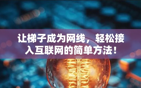 让梯子成为网线，轻松接入互联网的简单方法！