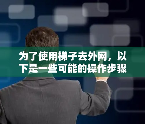 为了使用梯子去外网，以下是一些可能的操作步骤和思考