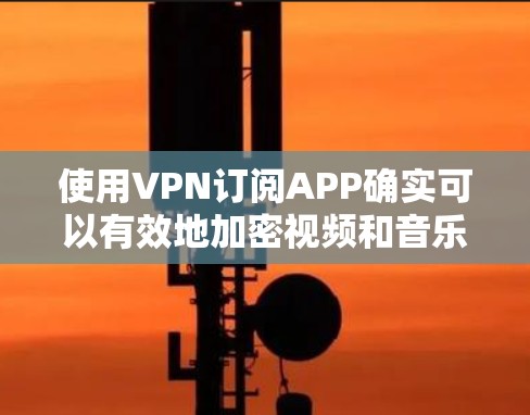 使用VPN订阅APP确实可以有效地加密视频和音乐，但使用过程中需要谨慎考虑设备类型、配置和安全问题。以下是详细的步骤指南